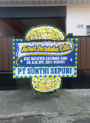 Papan Bunga Duka di Sungai Rumbai