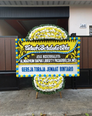 Papan Bunga Duka di Sungai Rumbai
